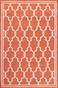 Terrace Spanish Tile Terracotta Outdoor Rug by Rug Style