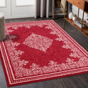 Traditional Poly Douglas Red Rug by Rug Style