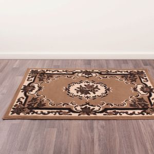 Traditional Poly Sandringham Taupe Rug by Rug Style