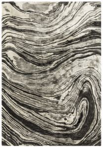 Tuscany Marquina Marble Abstract Rug  by Katherine Carnaby