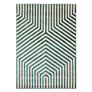 Zoe Illusion Blue 3D Abstract Modern Rug by Oriental Weavers