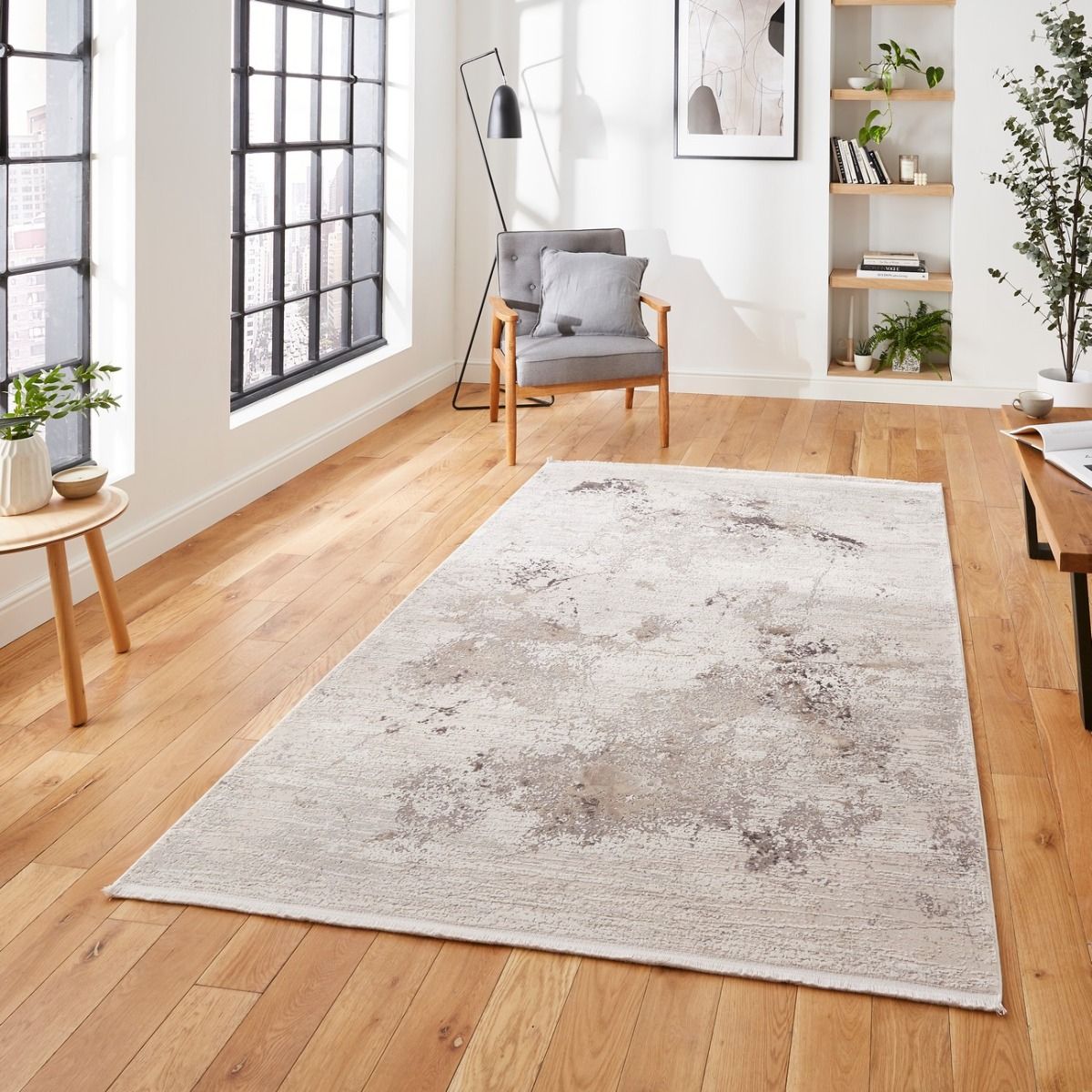 100 x 55 CM grey rectangle rug soft luxury thick carpet  #10,050 39 x 22 INCH 